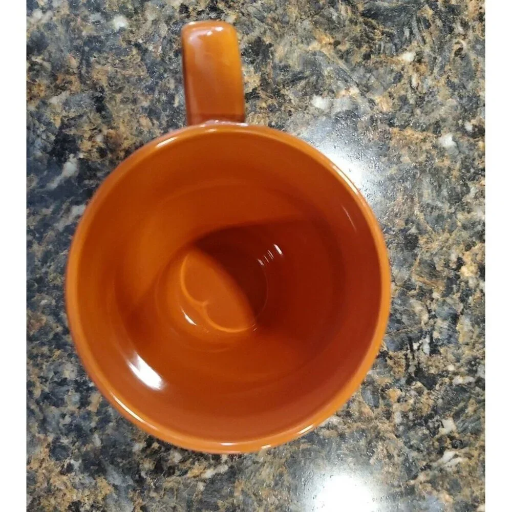 Ikea 21533 Deep Orange Coffee Cup Tea ,Coffee,Hot Chocolate Mug